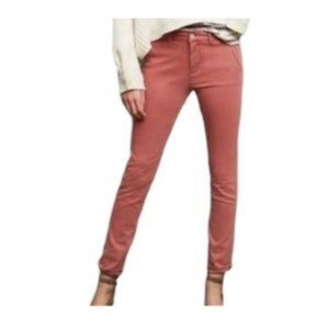 Chino by Anthropologie Women's relaxed pant. Faded Coral. 28P. Minimalist. Cute.
